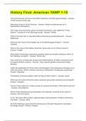 History Final&colon; American YAWP 1-15 Questions and Answers
