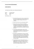 Tentamen MCO 2020 - alleen vragen