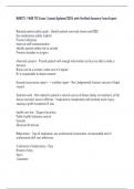 NUR172&sol; NUR 172 EXAM WITH VERIFIED ANSWERS FROM EXPERT