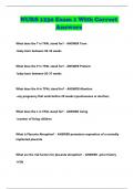 NURS 1230 Exam 1 With Correct Answers