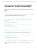 ATI Peds proctored exam WITH QUESTIONS AND ANSWERS 100&percnt; CORRECT WITH RATIONALES RATED & GRADED A&plus;