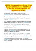 NCCCO Telescopic Boom Crane - Fixed Cab &lpar;TSS&rpar; Mobile Crane NCCER Fall 2024 Exam Review Questions and Answers 100&percnt; Pass