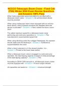 NCCCO Telescopic Boom Crane - Fixed Cab &lpar;TSS&rpar; Winter 2024 Exam Review Questions and Answers 100&percnt; Pass