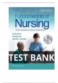 Test Bank for Fundamentals of Nursing 10th Edition  by&lpar; Carol Taylor&comma; Pamela Lynn&comma; Jennifer L&period; Bartlett  &rpar;Chapter 1-47&sol; complete solution with ANSWER KEY&vert;&vert; 2024