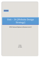 Business Unit 34, Website Design Strategy P5 P6 M3 (Draw up plans to assess the design of a website aimed at meeting a specified purpose.) (Draw up a plan for the launch of a website for a specified organisation.) (Explain the appropriateness of the plan 