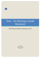 BTEC Business Unit 36, Starting a Small Business M1 (Explain methods used to identify the target market for the proposed business)