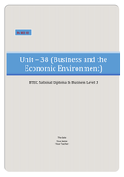 BTEC Business Unit 38, Economic Environment P4 M2 D2 (Explain how both fiscal and monetary policy decisions have affected a selected business.) (Analyse the effects of fiscal and monetary policies for a selected business in terms of the market it operates