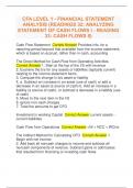 CFA LEVEL I  with complete questions and correct answers rated A 