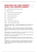 SNHD-BODY ART CARD &vert; NEWEST EXAM &vert; 100&percnt; VERIFIED CORRECT 