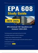 EPA Universal&sol; 50&plus; Questions and Answers&sol; 2024-2025&period; 