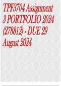 TPF3704 Assignment 3 PORTFOLIO 2024 &lpar;278812&rpar; - DUE 29 August 2024