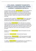 CFA LEVEL 2 NEWEST EXAM WITH  COMPLETE QUESTIONS AND VIEWED  CORRECT ANSWERS RATED A&plus;