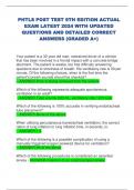 PHTLS POST TEST 9TH EDITION ACTUAL  EXAM LATEST 2024 WITH UPDATED  QUESTIONS AND DETAILED CORRECT  ANSWERS &lpar;GRADED A&plus;&rpar; 