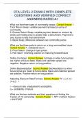 CFA LEVEL 2 EXAM 2 WITH COMPLETE QUESTIONS AND VERIFIED CORRECT ANSWERS RATED A&plus;