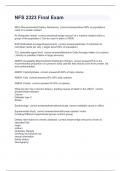 NFS  Bundled exams with 100&percnt; correct solutions 2024