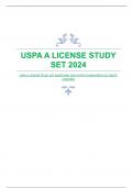 USPA A LICENSE STUDY SET QUESTIONS 2024 WITH GUARANTEED ACCURATE ANSWERS