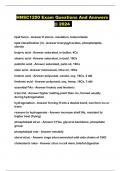 HNSC1200 Exam Questions And Answers &commat; 2024 