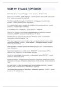 NCM 111 FINAL EXAM WITH 100&percnt; CORRECT ANSWERS 2024