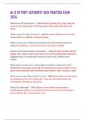 NJ & NY PORT AUTHORITY SIDA PRACTICE EXAM  2024