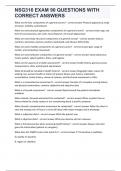 NSG316 EXAM 1&lpar; 9&rpar;0 QUESTIONS WITH CORRECT ANSWERS