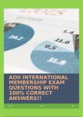 AOII INTERNATIONAL MEMBERSHIP EXAM QUESTIONS WITH 100&percnt; CORRECT ANSWERS&excl;&excl;