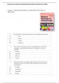 Advanced Physiology and Pathophysiology Essentials for Clinical Practice 1st Edition Test Bank  Tkacs chapter 1-17 &vert; Complete Guide ISBN-10
