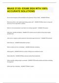 MAAS 213G- EXAM 2024 WTH 100&percnt; ACCURATE SOLUTIONS