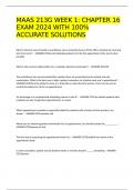 MAAS 213G WEEK 1&colon; CHAPTER 16 EXAM 2024 WITH 100&percnt; ACCURATE SOLUTIONS