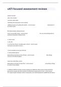 vATI focused assessment reviews Exam With Complete Questions And Detailed Verified Answers&vert; 100&percnt; Guaranteed Pass&period;