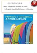 Solution Manual for Financial And Managerial Accounting 5th Edition by Weygandt&comma; Kimmel&comma; Mitchel&comma; Verified Chapters 1 - 25&comma; Complete Newest Version
