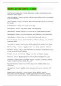 WORLD HISTORY  1 SOL QUESTIONS AND ANSWERS