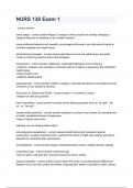 NURS 138 Exam 1 questions and answers