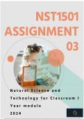 NST1501 ASSIGNEMENT 3 &lpar;DETAILED ANSWERS&rpar;  SEMESTER 2   2024