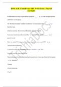 IPPS-A DL Final Exam - HR Professional &sol; Payroll Specialist