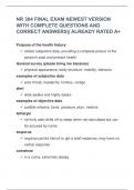 NR 304 FINAL EXAM NEWEST VERSION WITH COMPLETE QUESTIONS AND CORRECT ANSWERS&vert;&vert; ALREADY RATED A&plus;
