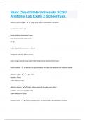 Saint Cloud State University SCSU Anatomy Lab Exam 2 Schoenfuss Questions And Answers Rated A&plus;