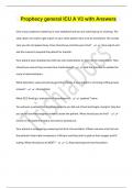 Prophecy general ICU A V3 with Answers
