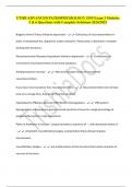UTMB ADVANCED PATHOPHYSIOLOGY 5355 Exam 3 Modules 5 & 6 Questions with Complete Solutions 2024&sol;2025