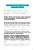 LINDSEY JONES TMC  PACKAGED VERIFIED EXAMS WITH QUESTIONS AND ANSWERS 2024&sol;2025