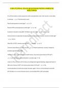 CMN 572 FINAL EXAM QUESTIONS&vert; WITH COMPLETE SOLUTIONS
