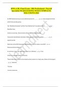 IPPS-A DL Final Exam - HR Professional &sol; Payroll Specialist&vert; 86 QUESTIONS&vert; WITH COMPLETE SOLUTIONS 2024