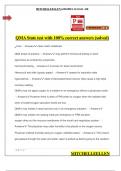 QMA State test with 100&percnt; correct answers &lpar;solved&rpar;
