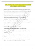 QMA INSULIN PRACTICE TEST QUESTIONS WITH COMPLETE SOLUTIONS 2024