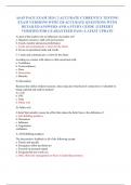 ASAP PACE EXAM 2024 &vert; 2 ACCURATE CURRENTLY TESTING  EXAM VERSIONS WITH 120 ACCURATE QUESTIONS WITH  DETAILED ANSWERS AND A STUDY GUIDE &vert; EXPEERT  VERIFIED FOR GUARANTEED PASS &vert; LATEST UPDATE