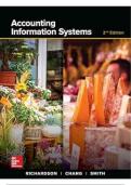 ACCOUNTING INFORMATION SYSTEM 2ND EDITION BY VERNON RICHARDSON&comma;JANIE CHANG&comma; RODNEY SMITH SOLUTION MANUAL