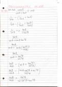 Trigonometric Proof&comma; Additional formulae- A&ast; A level Mathematics Edexcel Notes 