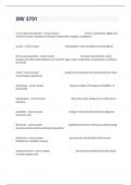 SW 3701 Complete Study Guide With 100&percnt; Verified&period;