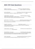 SOC 3701 Quiz Questions And Well Elaborated Answers Guaranteed Success&period;