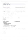HS 3701 final Exam Questions And 100&percnt; Verified Guaranteed Answers&vert; Graded A&plus;&period;