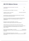 SW 3701 Midterm Review Exam Retake Questions Fully Solved&period;